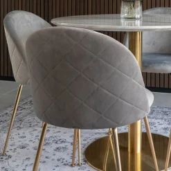 Runder Tisch & vier Stühle Set - Zimarena (fünfteilig)