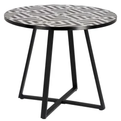 Runder Tisch mit Keramik Mosaik - Aurelias