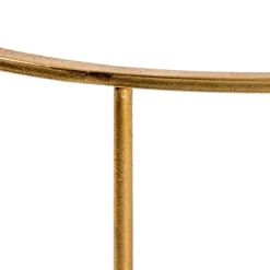 Runder Wohnzimmer Tisch mit Glas & Spiegelglas - Alisa