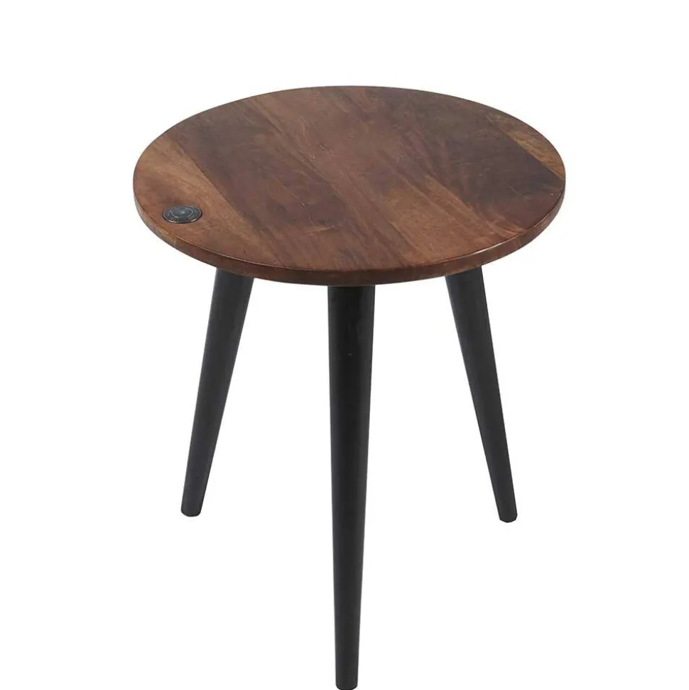 Runder Wohnzimmertisch mit 3-Fußgestell - Devanico