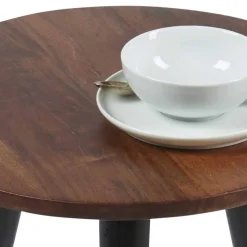 Runder Wohnzimmertisch mit 3-Fußgestell - Devanico