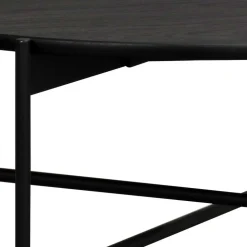 Runder Wohnzimmertisch mit Metallgestell - Enetta