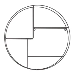 Rundes Hängeregal in Grau - Vacances