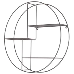 Rundes Hängeregal in Grau - Vacances