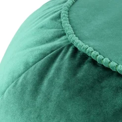 Rundes Meditationskissen in Grün Samt - Tamyno