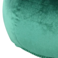 Rundes Meditationskissen in Grün Samt - Tamyno