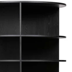 Rundes Standregal aus Esche Massivholz - Nircana