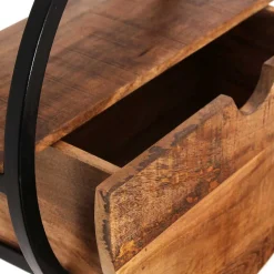 Rundes Wandregal mit einer Schublade - Evradon