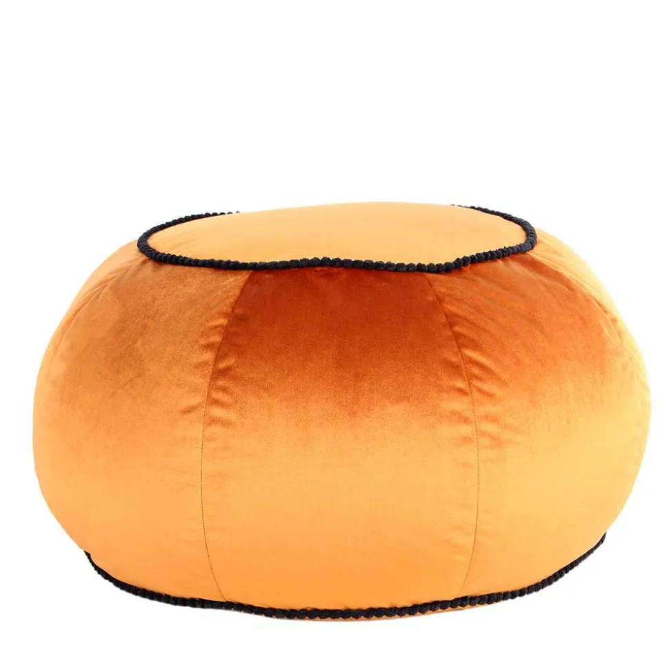 Rundes Yoga-Kissen in Bronze Samt - Colistran