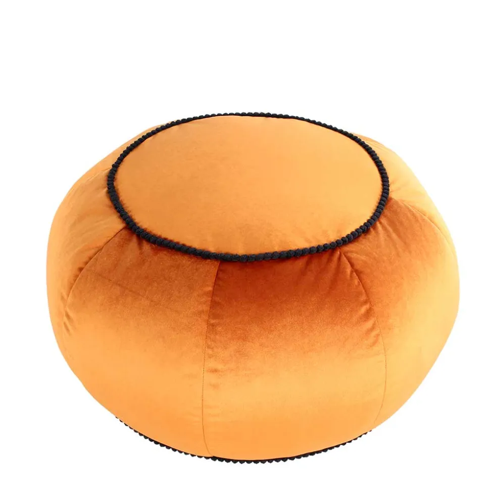 Rundes Yoga-Kissen in Bronze Samt - Colistran