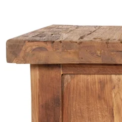 Rustikaler Couchtisch Ragista aus Teak Recyclingholz