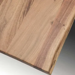 Rustikaler Holztisch mit Wangen Gestell - Imna