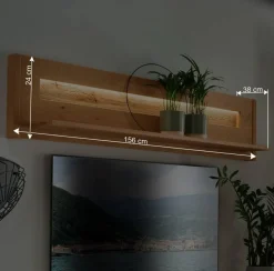 Rustikales Wandboard aus Wildeiche massiv - Millena