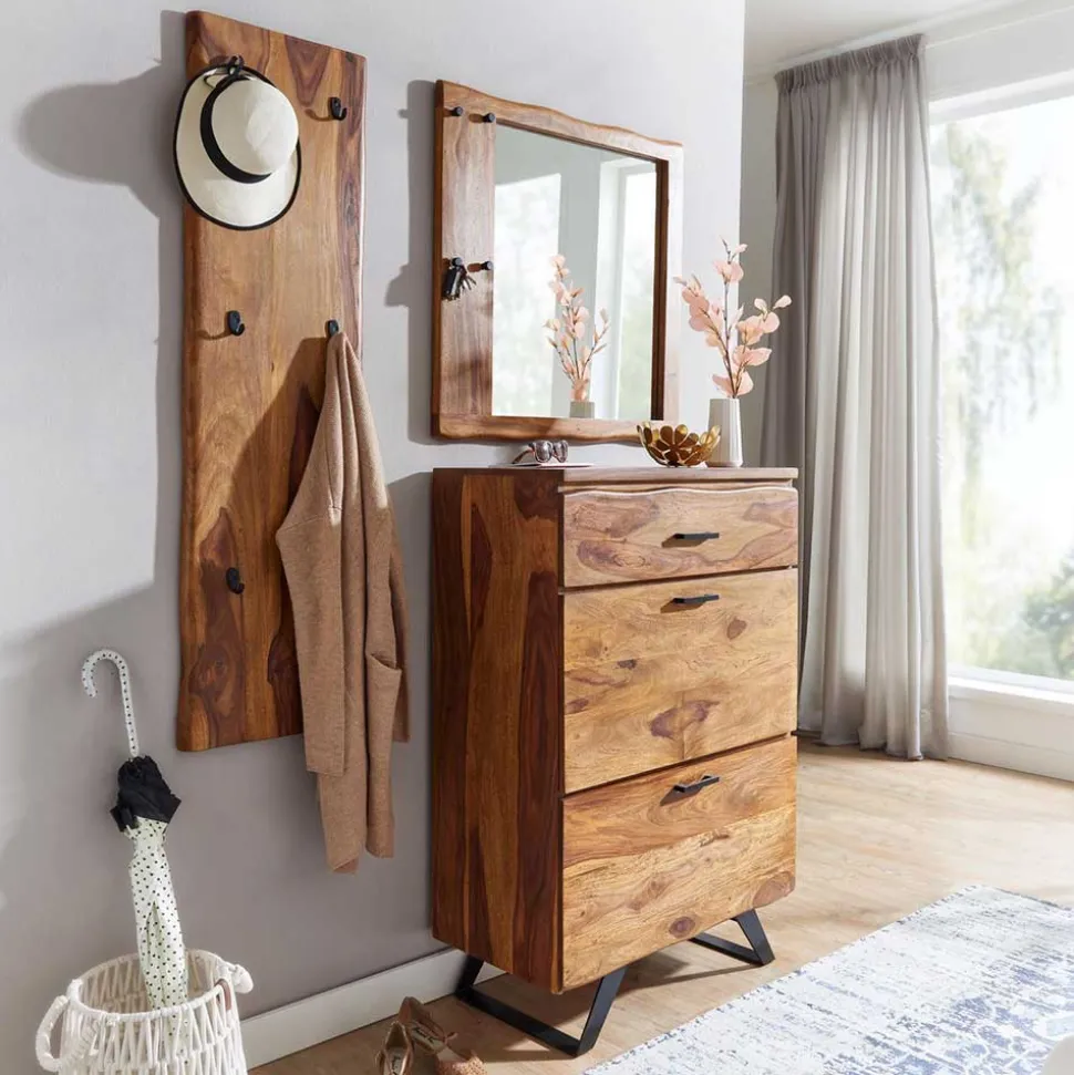 Rustikal-moderne Flurmöbel Kombi - Elmin (dreiteilig)