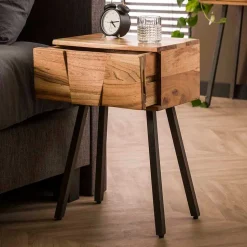 Rustikal-moderner Nachttisch mit Schublade - Tomya
