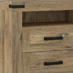 Rustikal-modernes Sideboard in Eiche Dunkel - Ginetta