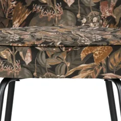 Samt Barstuhl mit Pflanzen Muster - Nongo
