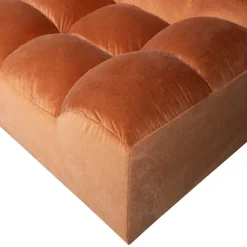 Samt Designcouch in Terracotta - Gracey