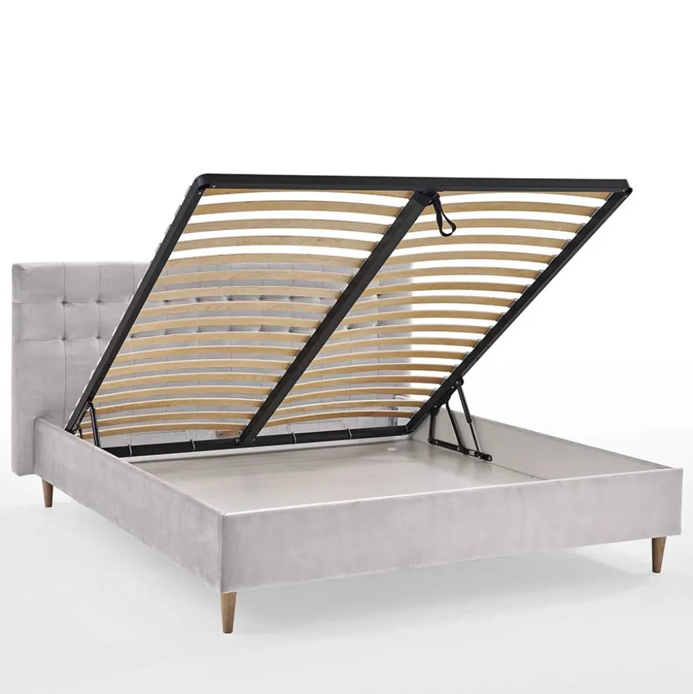 Samt Doppelbett mit Bettkasten - Diadonna