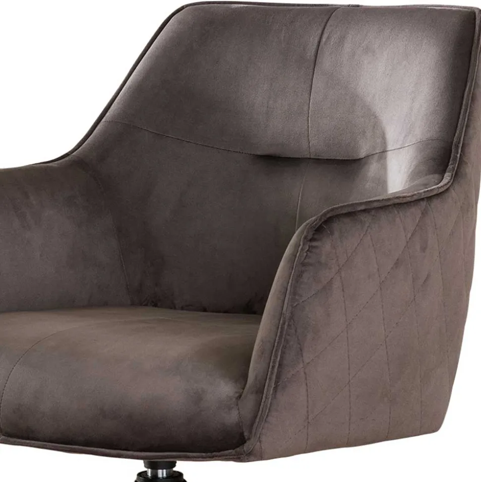 Samt Drehstühle mit Armlehnen - Austino (2er Set)