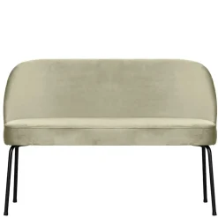 Samt Esstischbank in Graugrün - Ilussiana