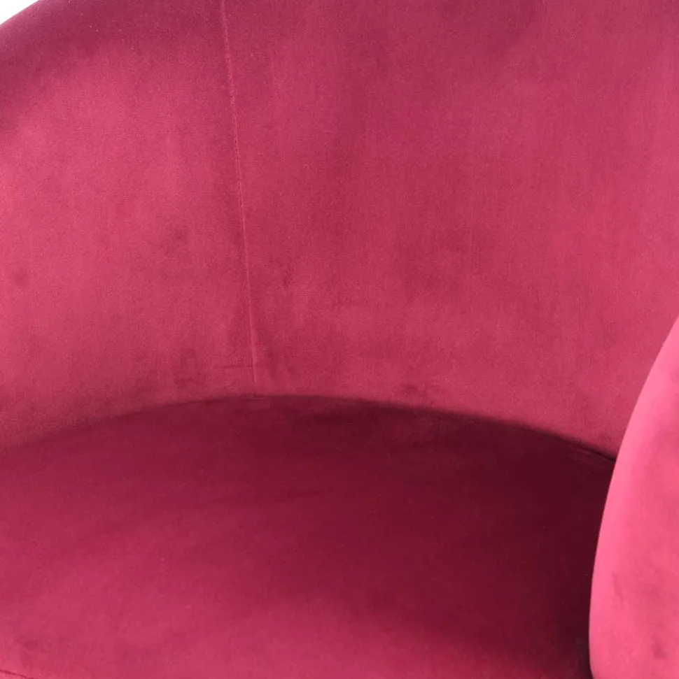 Samt Kindersessel in Pink mit Fransen - Lagada