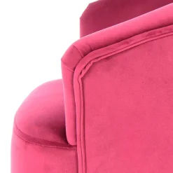 Samt Kindersessel in Pink mit Fransen - Lagada