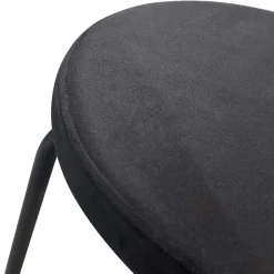 Samt Polsterstühle in Schwarz - Siao (2er Set)