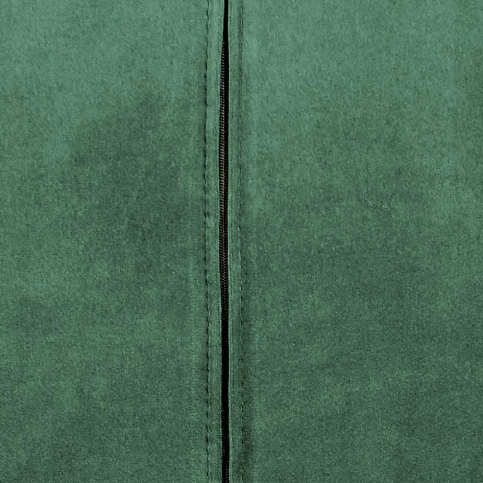 Samt Polsterstuhl mit Armlehnen in Grün - Panura