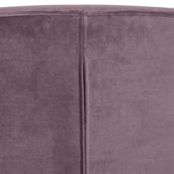 Samt Sessel in Flieder - ohne Armlehnen - Barna