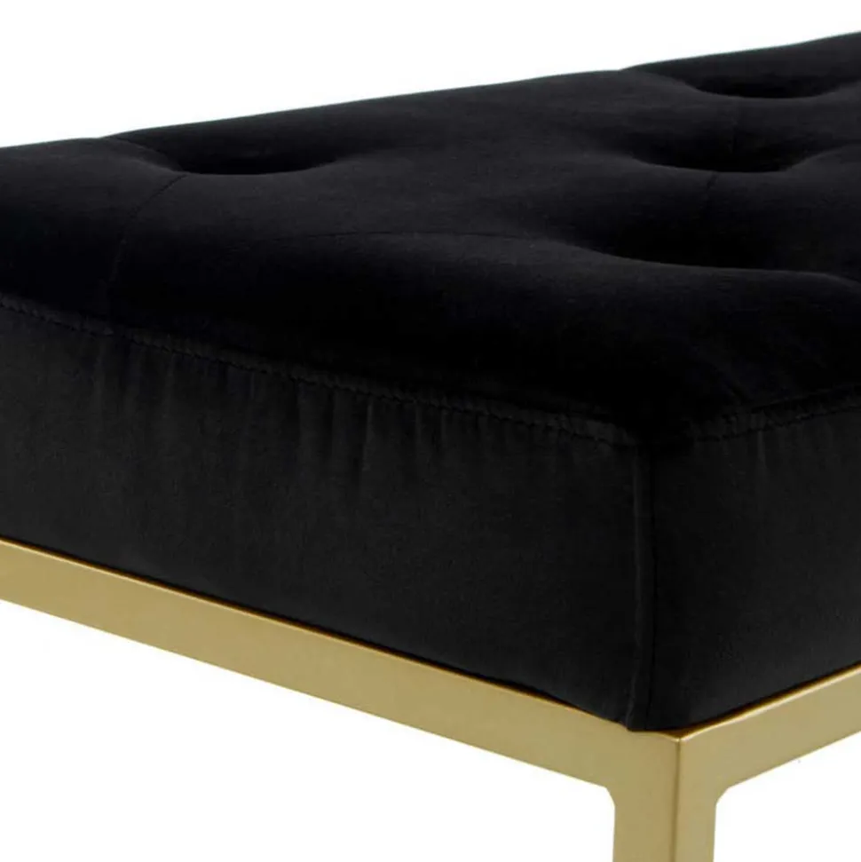 Samtbank in Schwarz mit Gold - Carantec