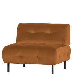 Samtsessel in Hellbraun - Mindnight