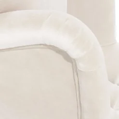 Samtsessel mit Ohren in Creme - Iceline