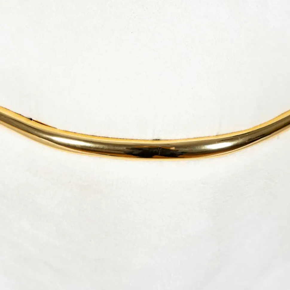 Samtvelours Hocker in Cremeweiß - Cedrom