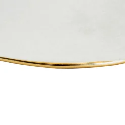 Samtvelours Hocker in Cremeweiß - Cedrom