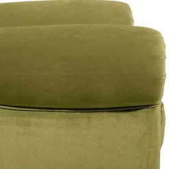 Samtvelours Ohrensessel im Chesterfield Look - Erulina