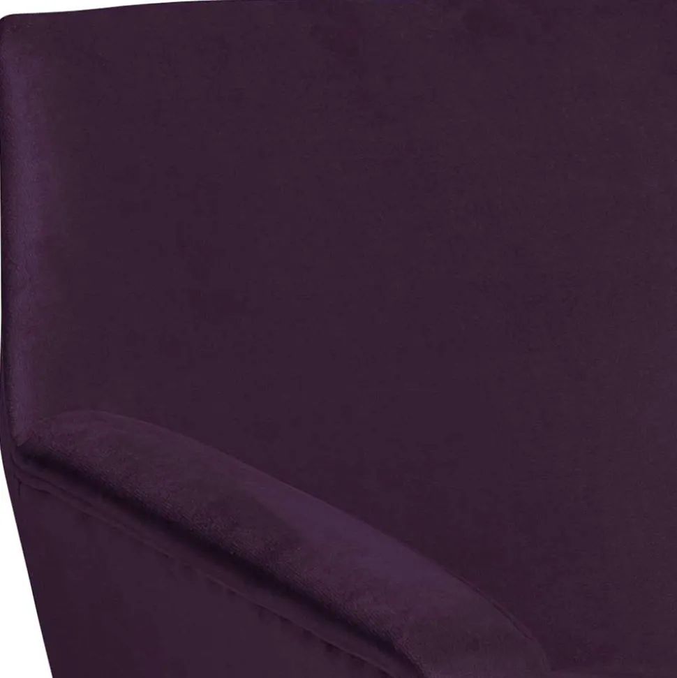 Samtvelours Sessel in Dunkellila - Career