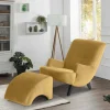 Samtvelours Sessel in Gelb und Schwarz - Nikaragva