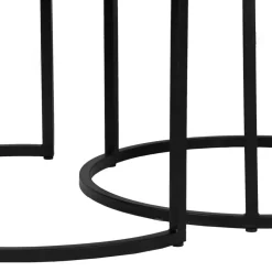 2-Satz-Tisch in Grau & Schwarz - Jacy (zweiteilig)