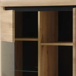 Scandi Anbauwand fürs Wohnzimmer - Olcian (vierteilig)