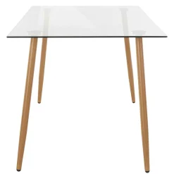 Scandi Chic Esszimmer Glastisch 140x80 cm - Rusaly