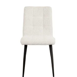 Scandi Chic Polsterstuhl in Champagner Boucle - Acapelca