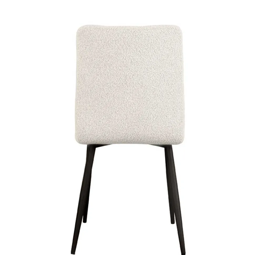 Scandi Chic Polsterstuhl in Champagner Boucle - Acapelca