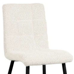 Scandi Chic Polsterstuhl in Champagner Boucle - Acapelca