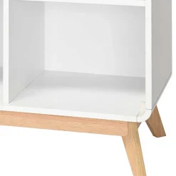 Scandi Chic Regal in Weiß mit Eiche - Kolreva