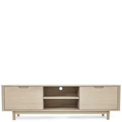 Scandi Chic TV Lowboard in Eiche Weiß - Rosanna