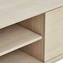 Scandi Chic TV Lowboard in Eiche Weiß - Rosanna