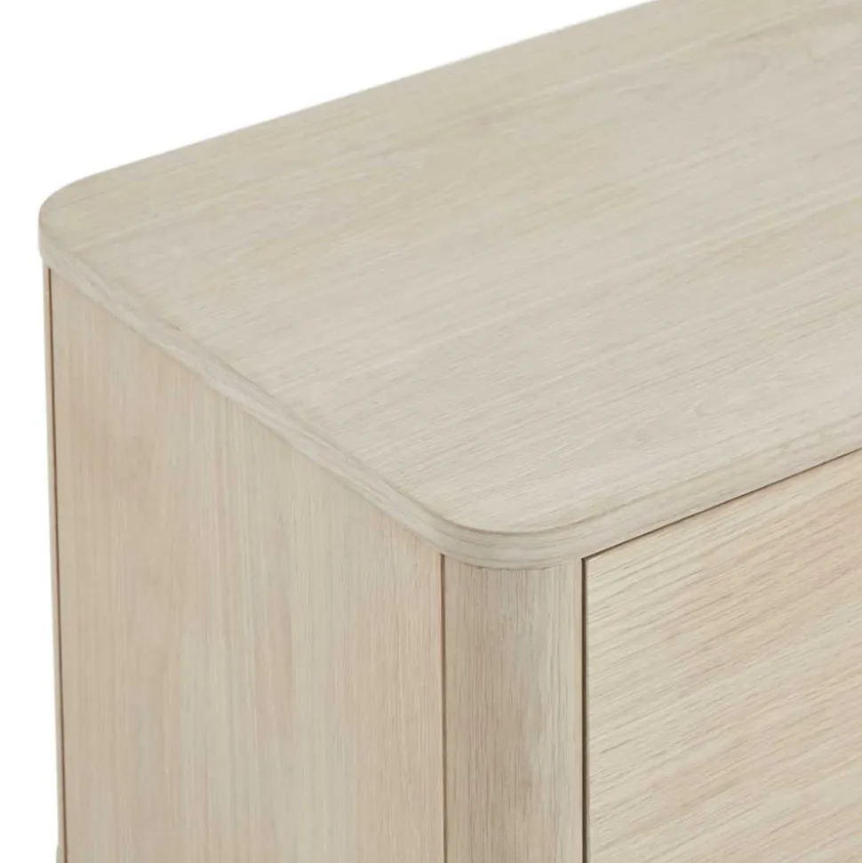 Scandi Chic TV Lowboard in Eiche Weiß - Rosanna