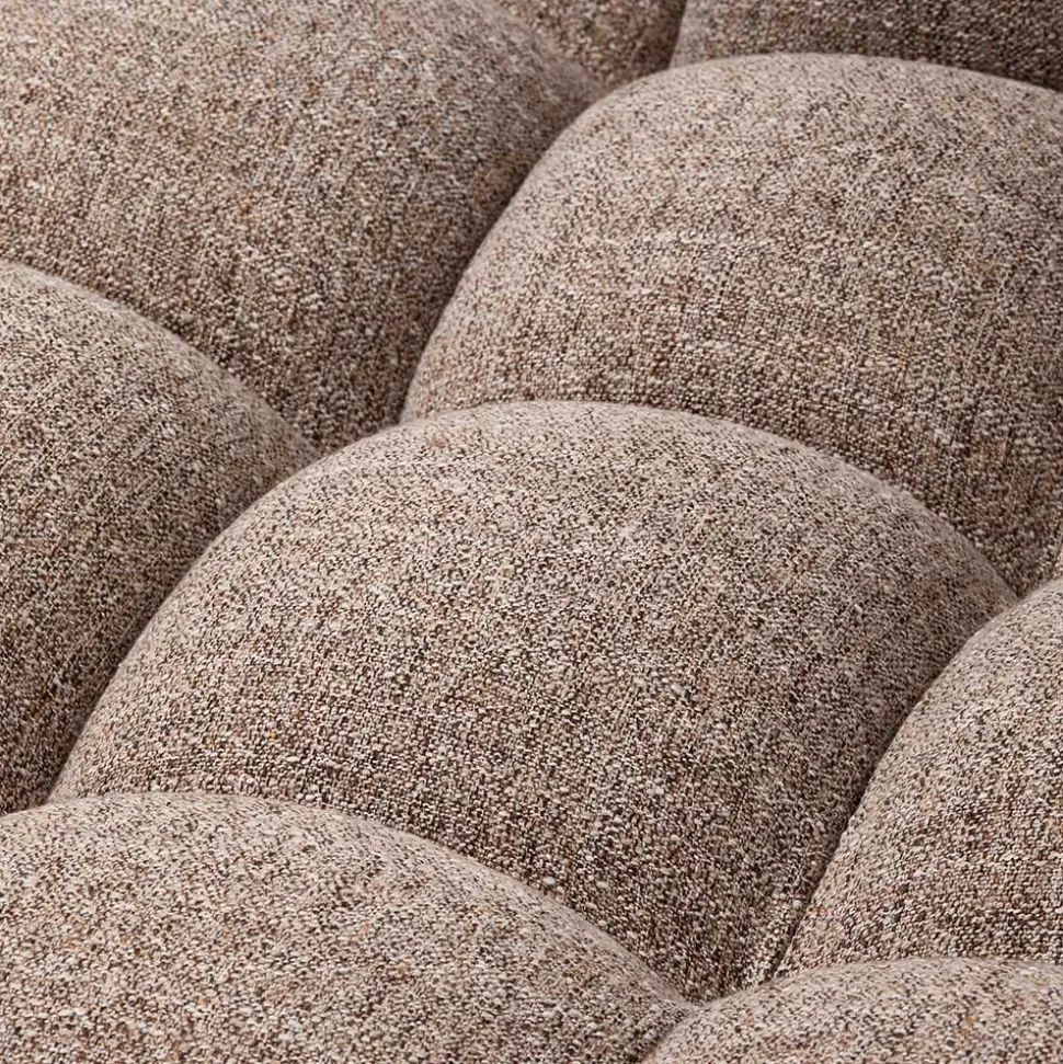 Scandi Ecksofa in Hellbraun meliert - Niklai