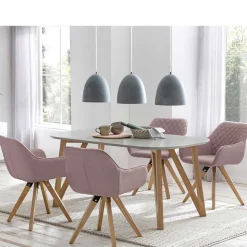 Scandi Essgruppe mit 4 Tischsesseln - Restania (fünfteilig)